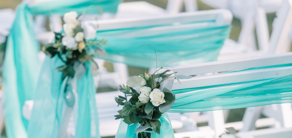 Wedding decorations with Summer colors